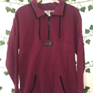 Pink Half-Zipped Sweater